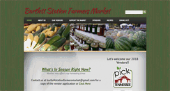 Desktop Screenshot of bartlettstationfarmersmarket.org